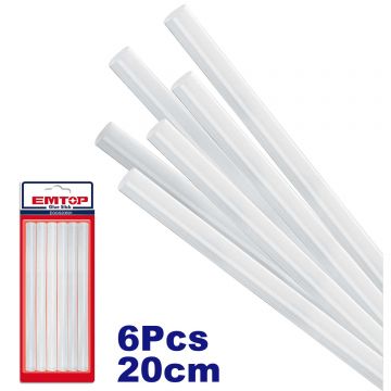 COLA TERMOFUSIVEL (STICKS) TRANSPARENTE 6PCS / 0165.65